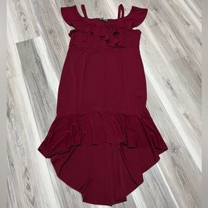 Burgundy dress